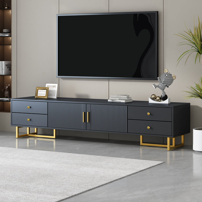 TV Stand With Storage For Living Room