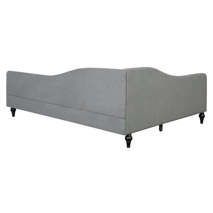 Modern L Shaped Linen Daybed With Legs
