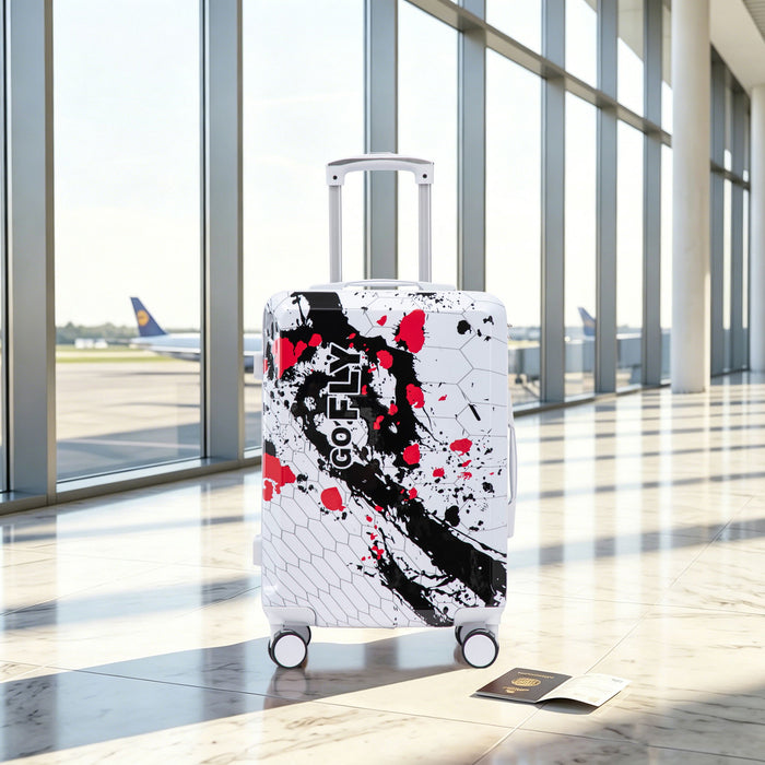 Luggage With Combination Lock, Lightweight Carry-On Suitcase