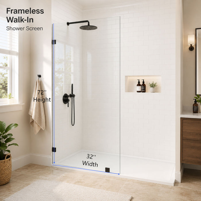 Frameless Walk-In Shower Glass Panel
