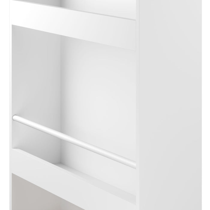 Wall Mounted Bookshelf, 3 Front Facing Display Shelves For Toddler Bedroom - White