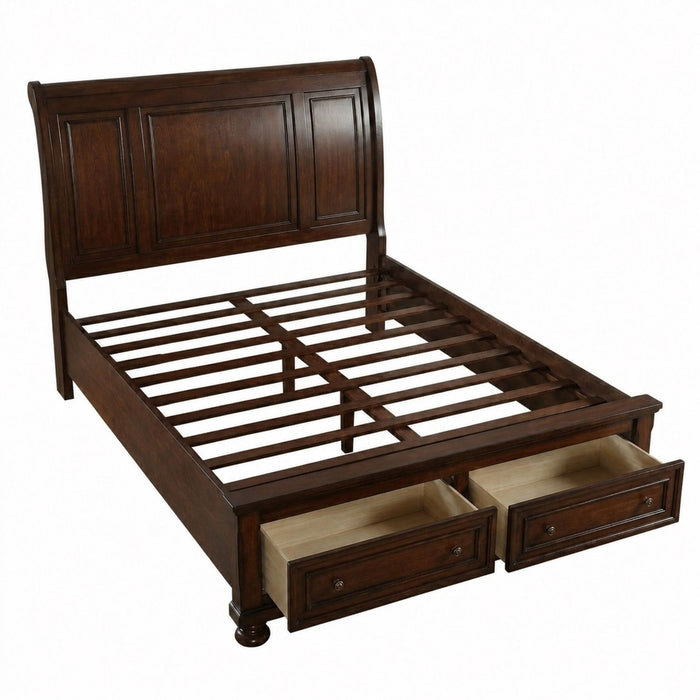 3 Piece Bedroom Set, Bed With 2 Nightstands
