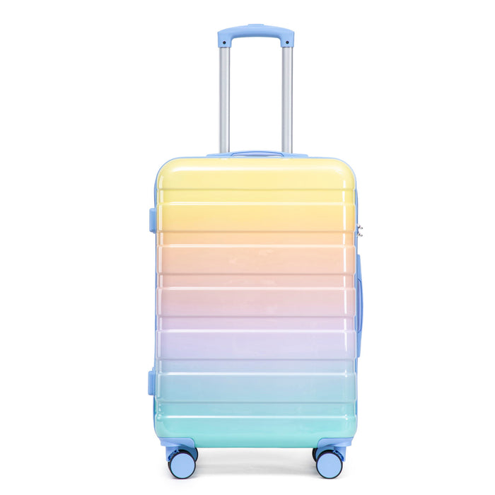Luggage Set 20" /24" /28" With Combination Lock And Silent Wheels