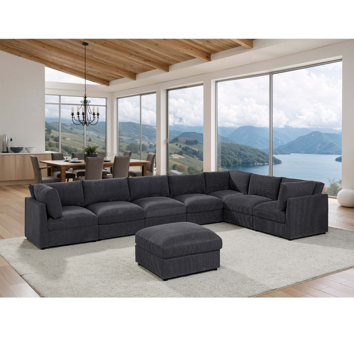 Modern Reversible Modular Sectional
