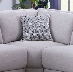 Penelope - Fabric Reversible Modular Sectional Sofa With Ottoman And Pillows