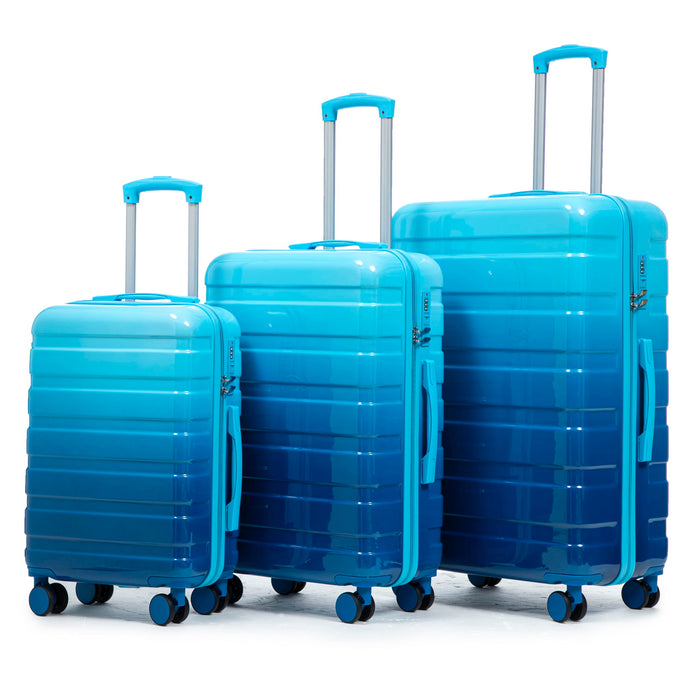 Luggage Set 20" /24" /28" With Combination Lock And Silent Wheels