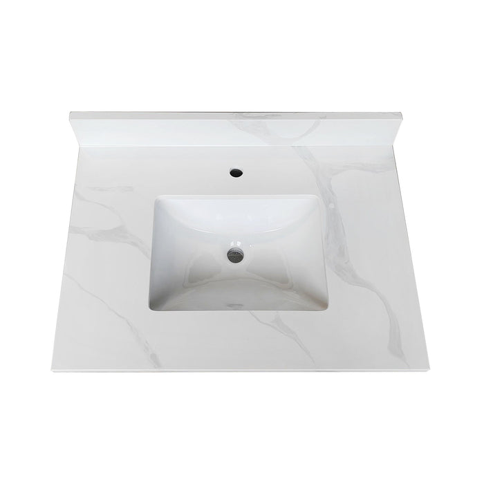 Bathroom Vanity Top With Undermount Single Bowl Sink