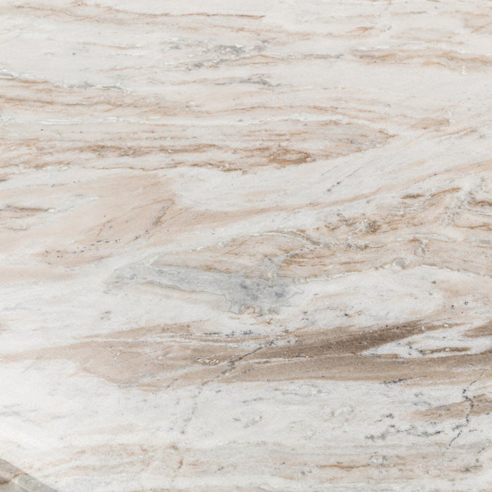 Bowman - Marble Rectangular Coffee Table - Rusty Gray