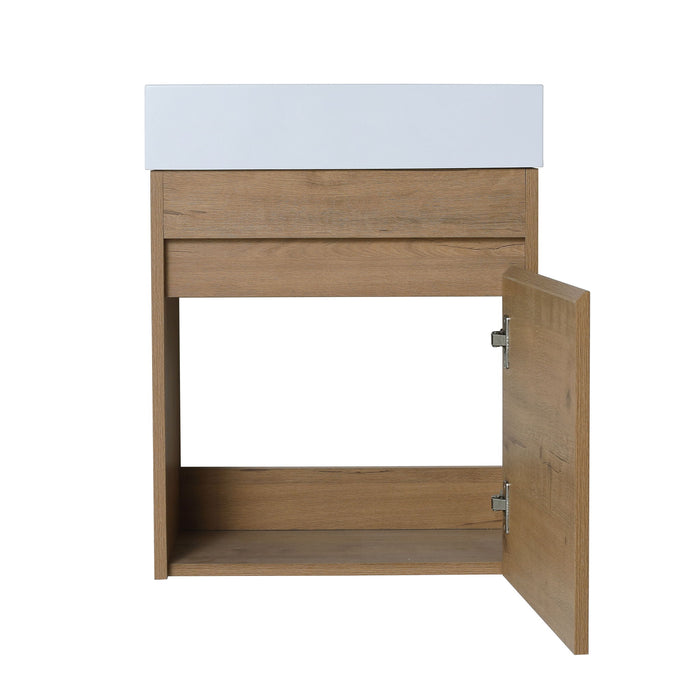 Sink Floating Bathroom Vanity With Soft Close Cabinet Door