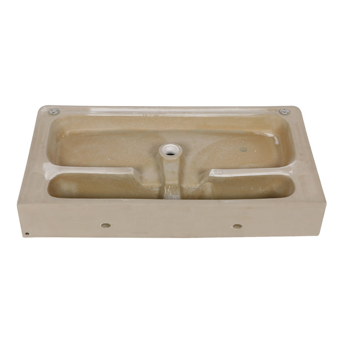 Ceramic Console Bathroom Sink With Overflow