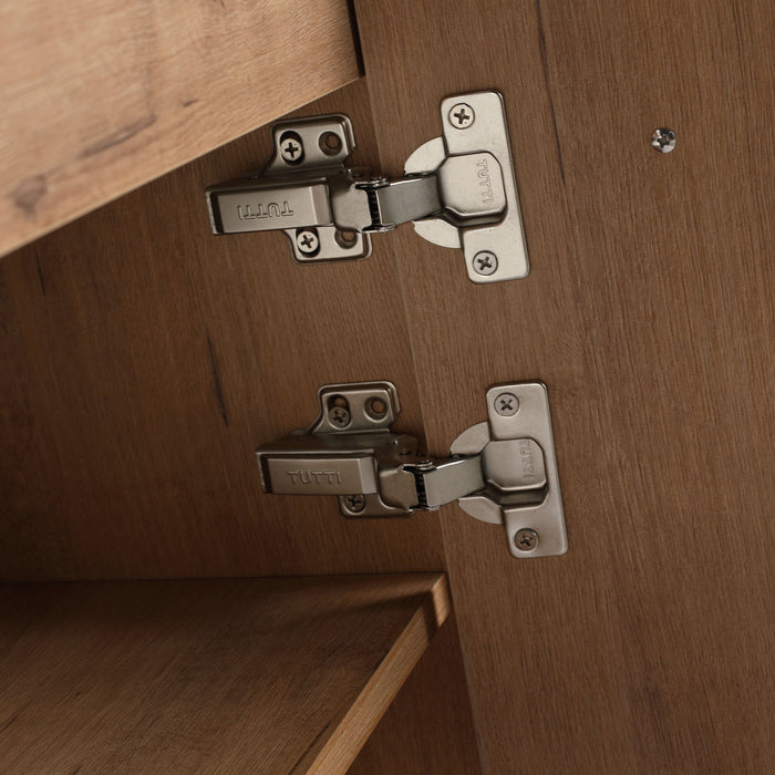 60" Freestanding Bathroom Vanity With Soft Close Doors And Drawers, (Vanity Only) - Imitative Oak