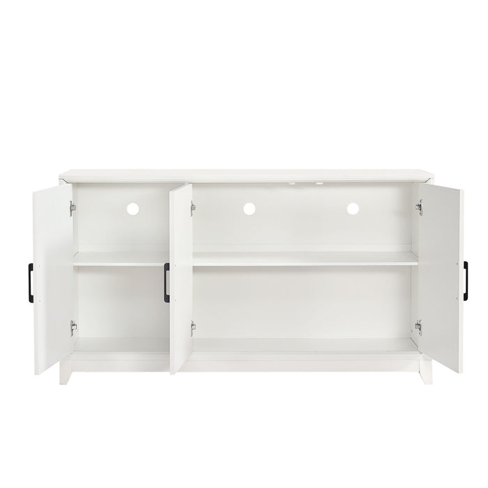 TV Stand, Media Console Cabinet With 2 Spacious Storage Space