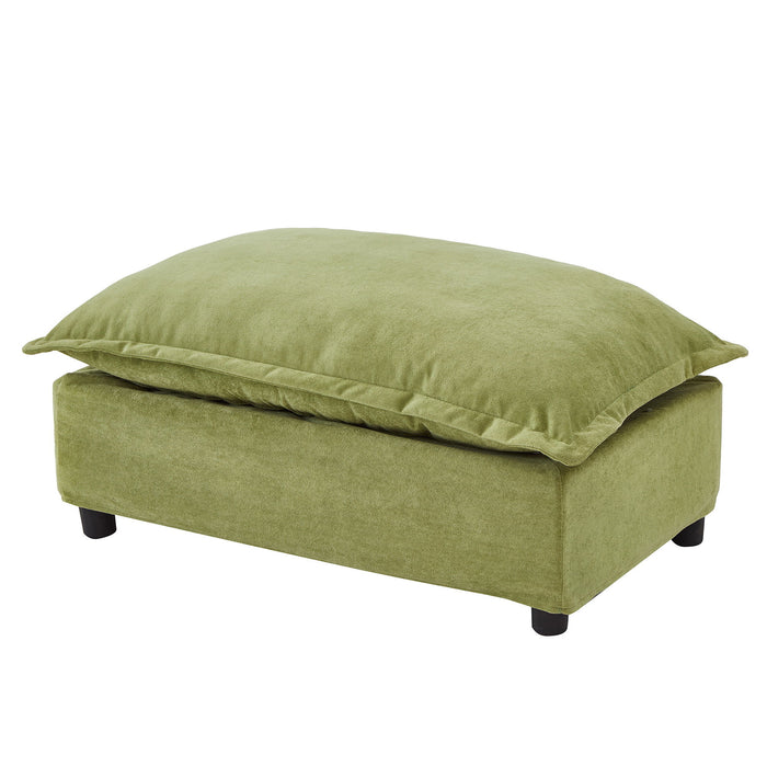 Modern Armchair Sofa With Movable Ottoman