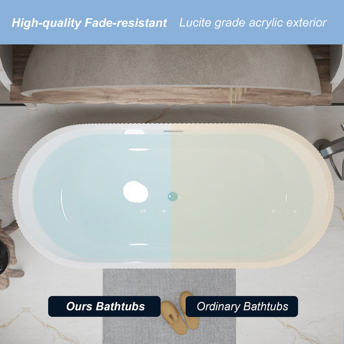 Linear Freestanding Soaker Tub