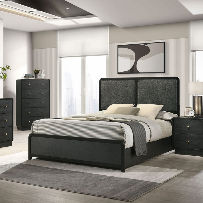 Burton - 5 Drawer Chest Of Drawers - Black