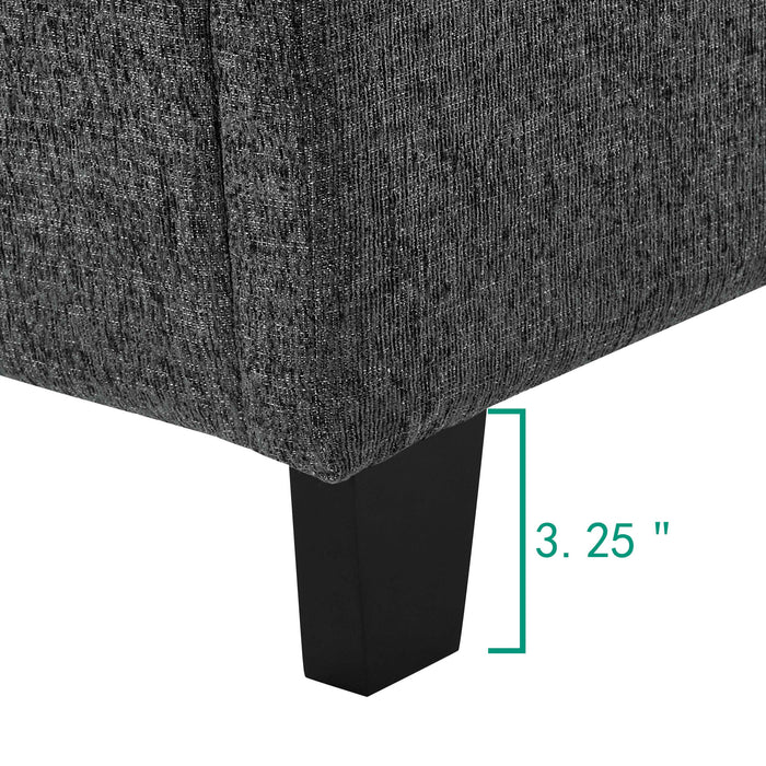 Squares Upholstered Platform Bed