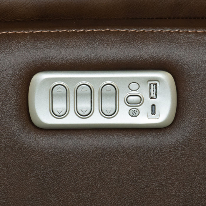 Henry - Power Swivel Gliding Recliner With Power Headrest, Lumbar, Heat & Massage