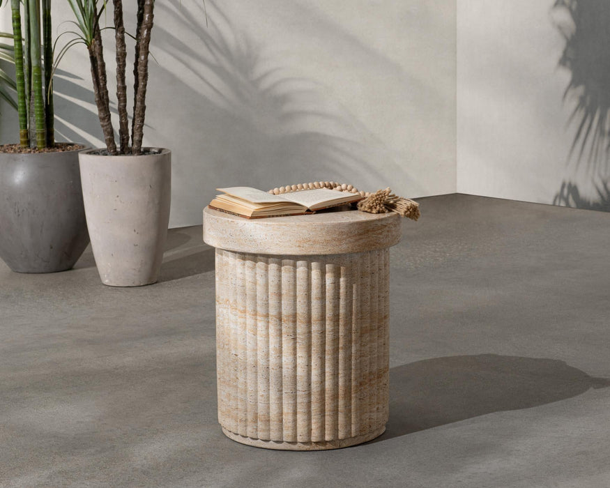Selah - Outdoor Stool / Table - Beige