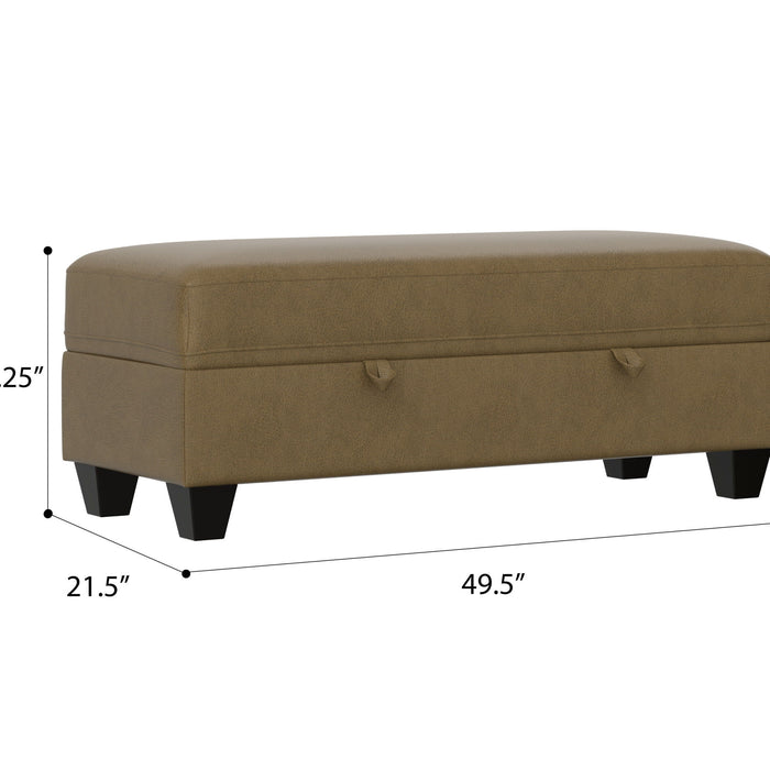 Dawson - Storage Ottoman - Mocha