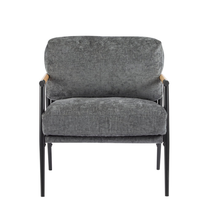 Modern Accent Chair With Plush Cushions, Cozy Seating