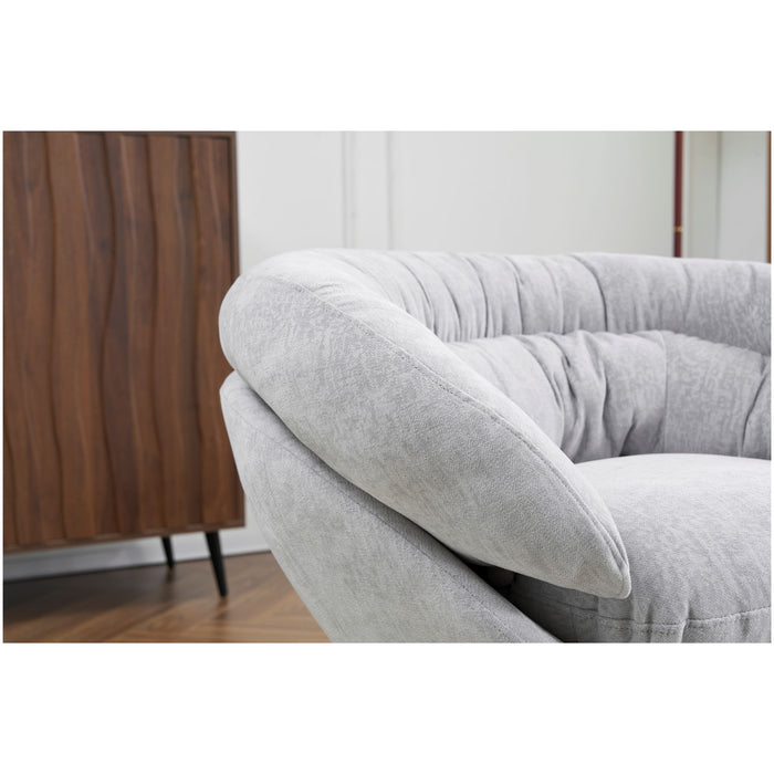 Modern Chenille Office Chair With 360 Degree Swivel