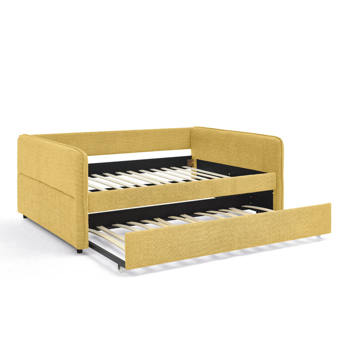 Upholstered Daybed With Pop Up Trundle