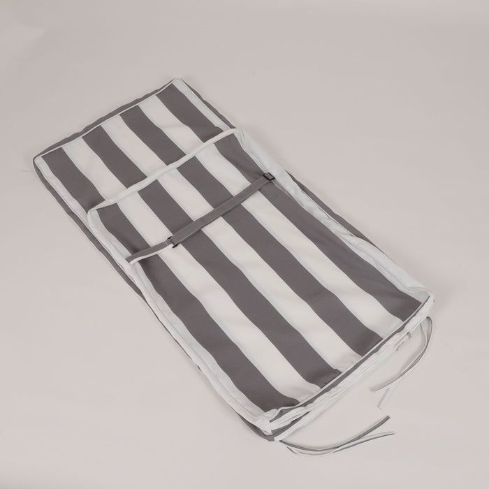 2 Pieces Set Outdoor Lounge Chair Cushion Replacement Patio Furniture Seat