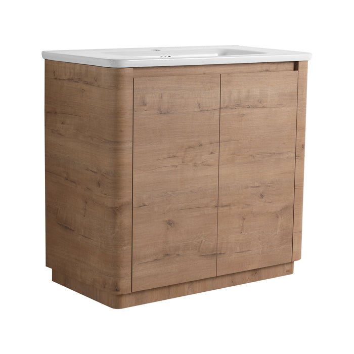 Freestanding Bathroom Vanity With Sink & 2 Soft Close Doors