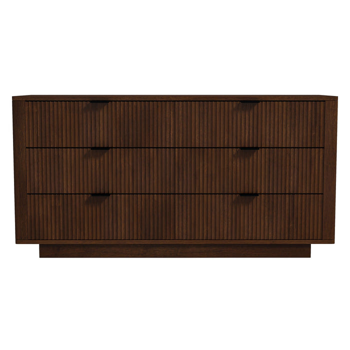 Lola - Dresser With 6 Drawers - Dark Brown
