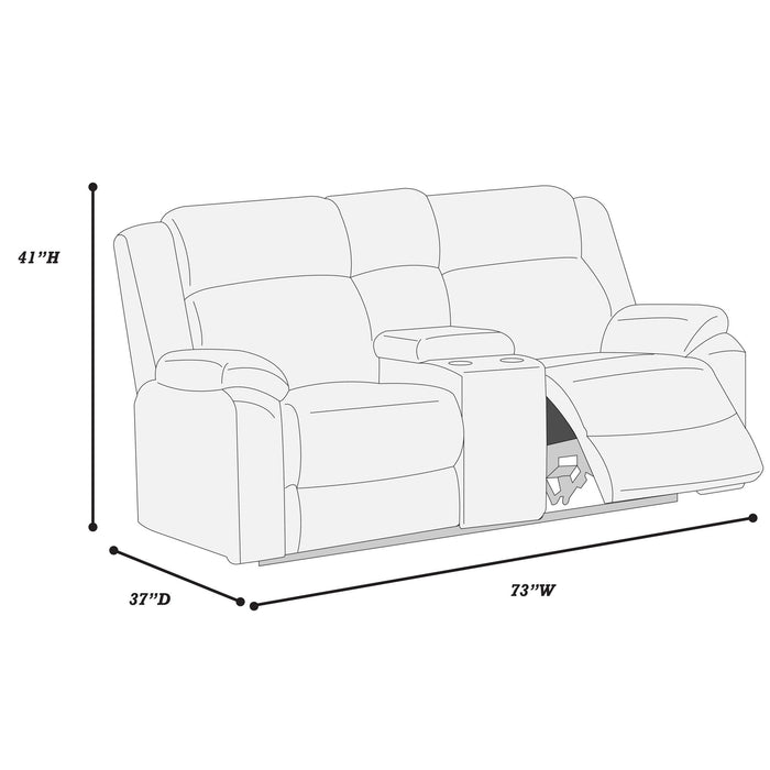 Motion Loveseat With Console