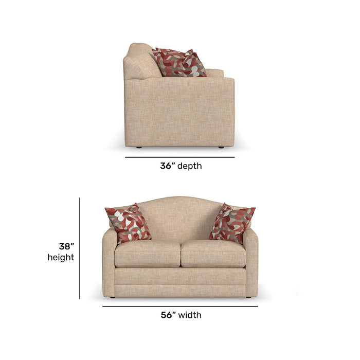 Aggie - Fabric Loveseat