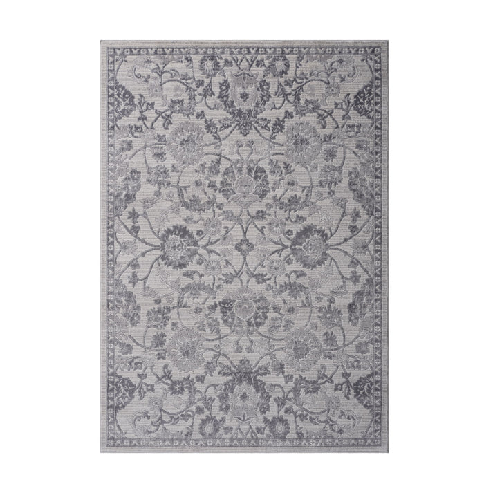 Marfi - 6' X 9' Oriental Area Rug - Gray / Silver