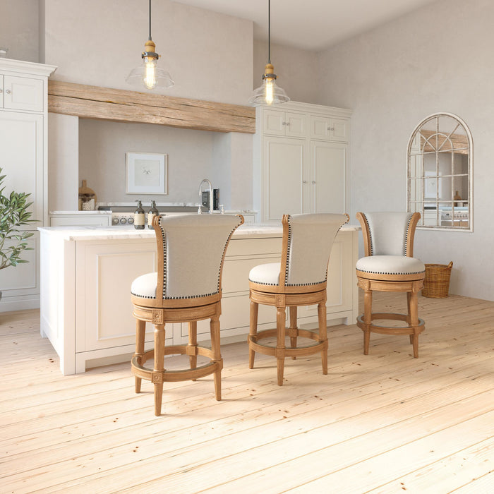 Swivel Barstool With High-Back