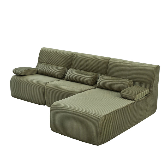 Oversized Sectional Sofa, Living Room Seating With Modular Design