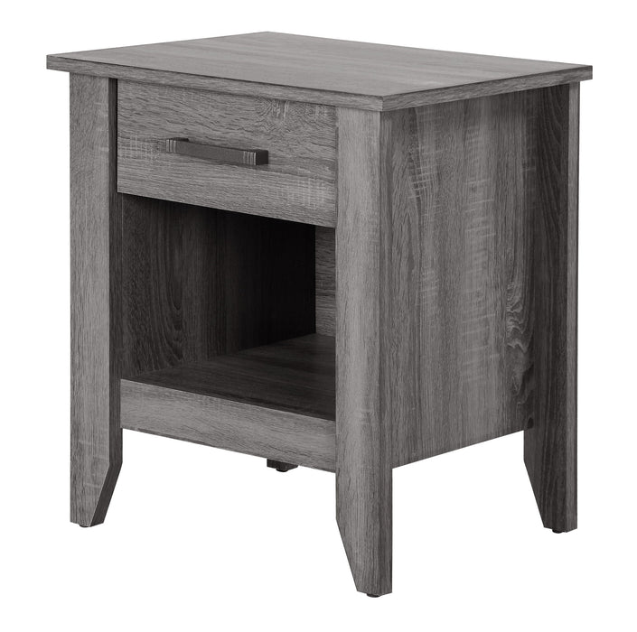 Roller Drawer Glides Nightstand