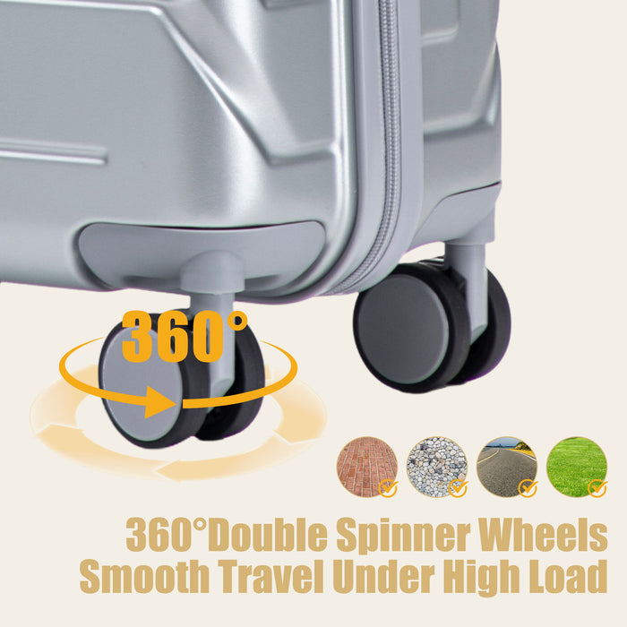 Hard Shell Travel Luggage With Scratch Resistant Surface