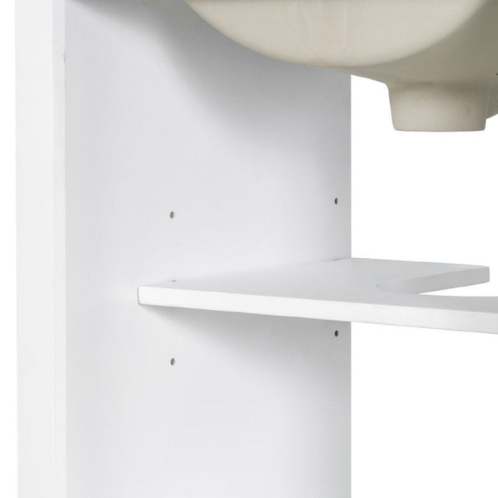 Bathroom Vanity With Sink, Soft Close Door, Adjustable U-Shaped Shelf