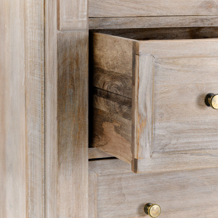 Adelaide - 6 Drawer Chest - Natural Cream Wash