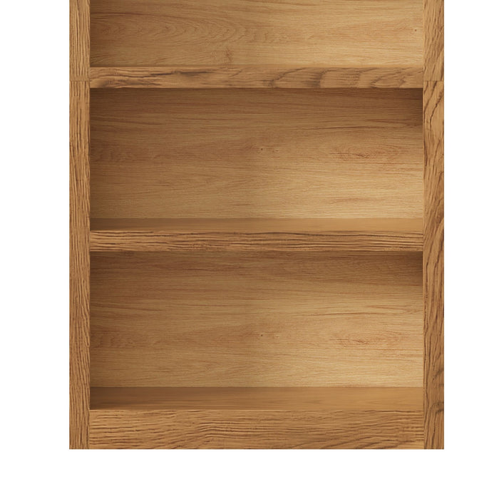 Freestanding Tall 5 Tier Display Bookcase For Living Room (Set of 2) - Brown