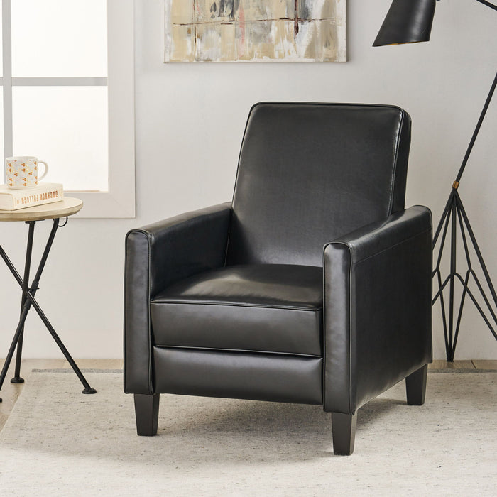 Upholstered Push Back Recliner Chair For Living Room