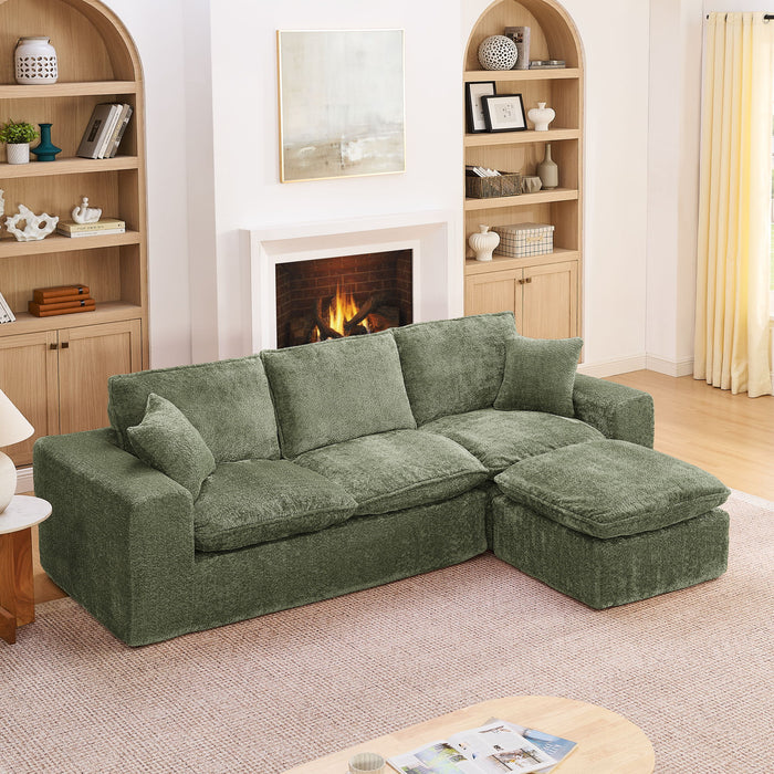 Sectional Sofa With Moveable Ottoman