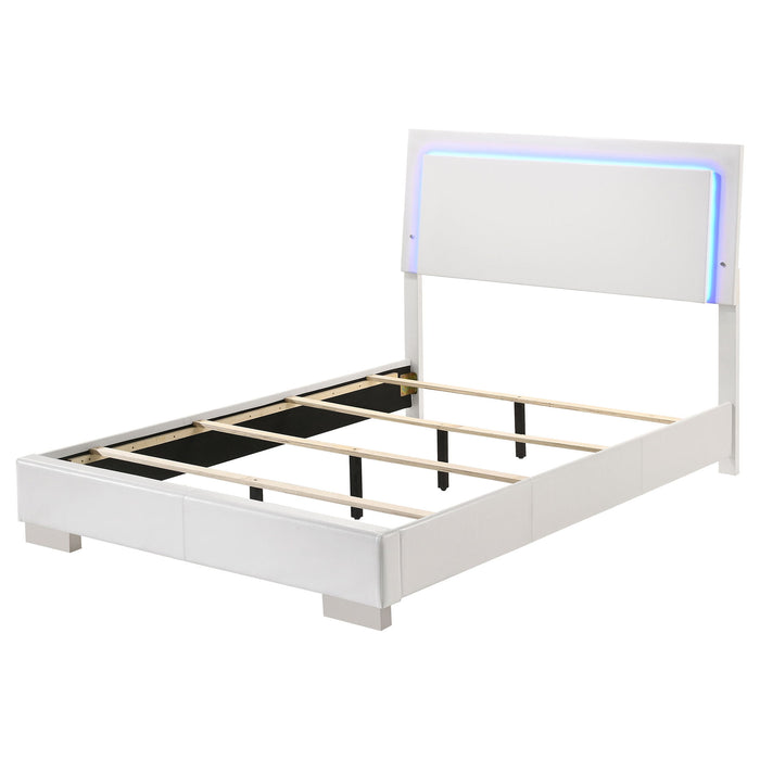 Felicity - LED Panel Bed With Built In Lighting