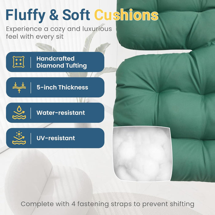 Egg Rocking Chair With Ottoman