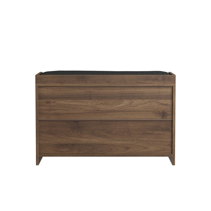 Entryway Shoe Bench With Double Doors