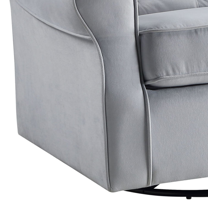 Glider Chair With Swivel - Gray