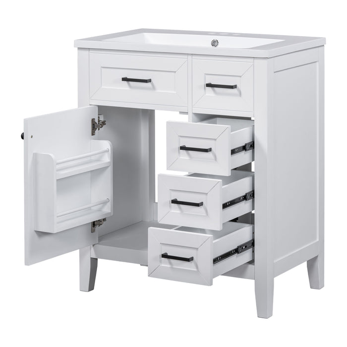 Modern Bathroom Vanity With Sink Combo, 3 Drawers
