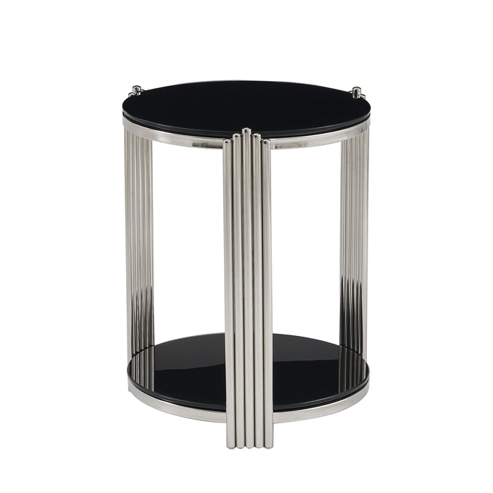 Round Table With Double Layer Storage