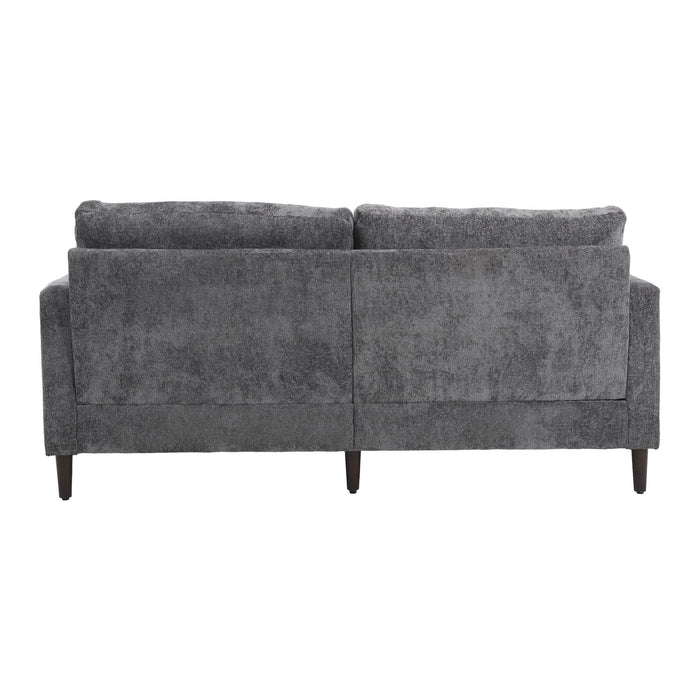 Mid Century Modern Chenille Fabric Loveseat Sofa, 2 Seat Upholstered Couch