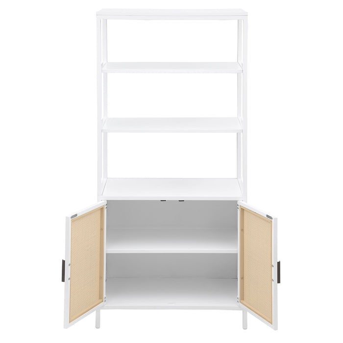 Kenneth - 3 Shelf Radio Weave Accent Cabinet