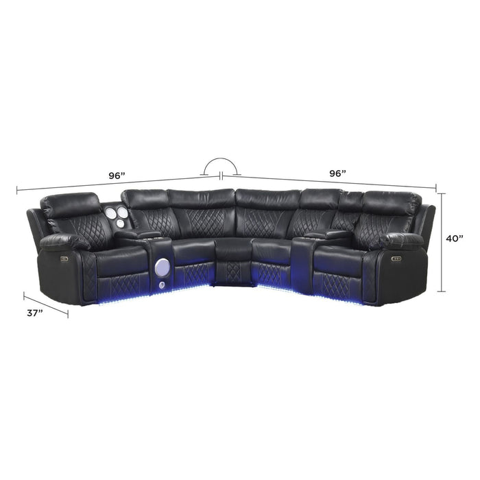 Lacrosse - Power Reclining Sectional Sofa